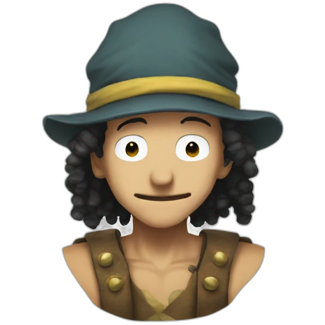 Usopp with a big nose emoji