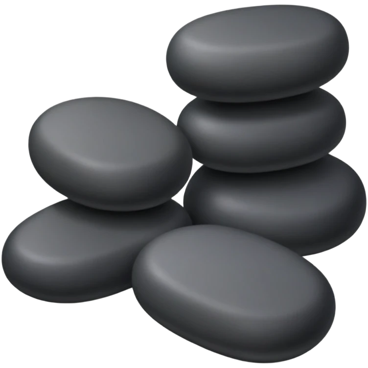 Spa stones for massage emoji