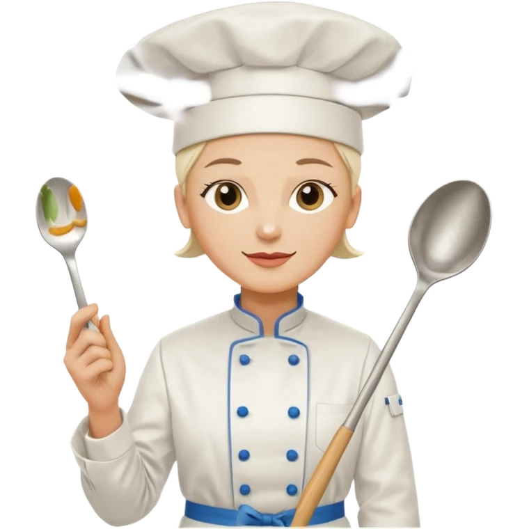 chef de cuisine, pop art, simple lines, flat emoji
