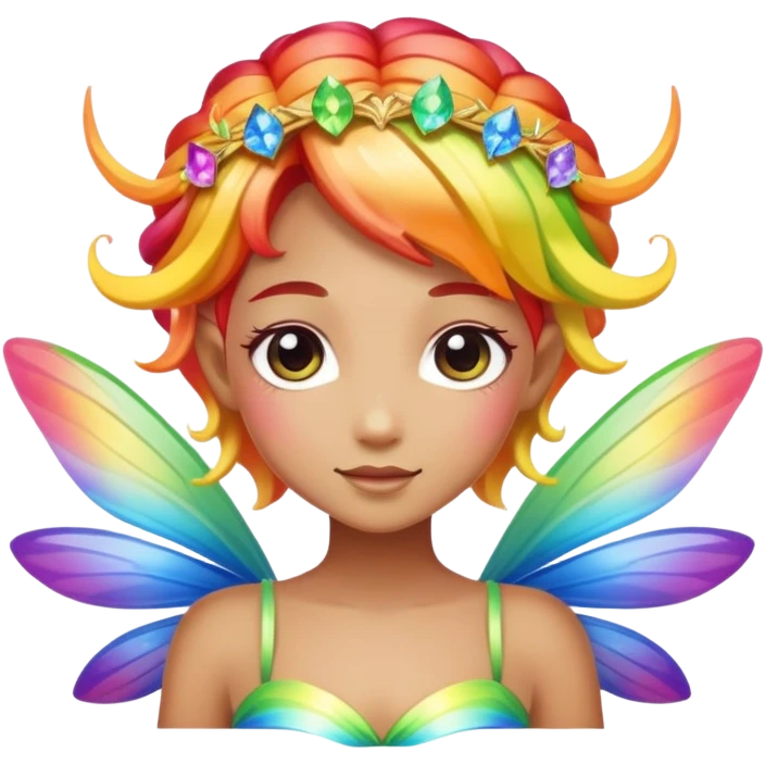 Rainbow fairy  emoji