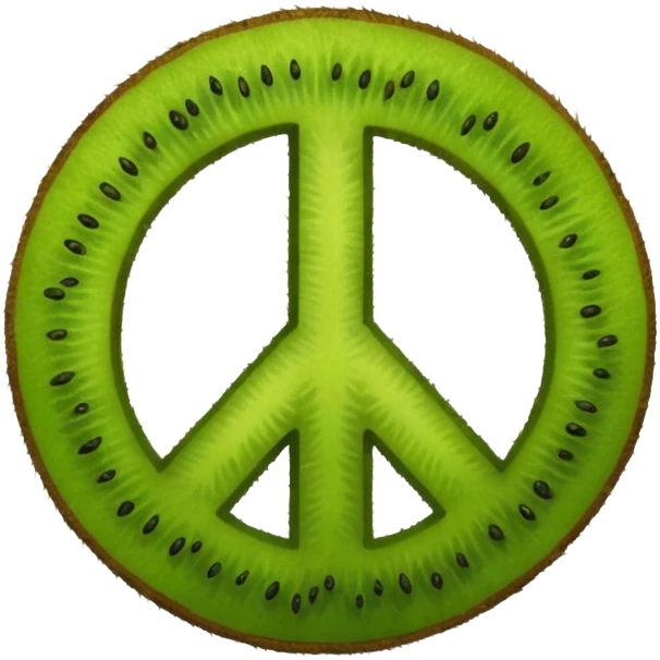 Peace sign hand emoji but its kiwi skin emoji