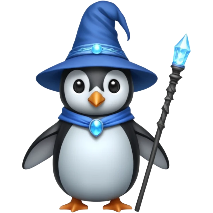 Penguin Wizard emoji