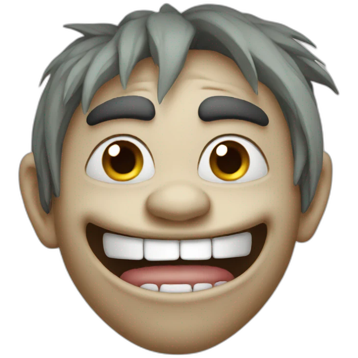 Suprised troll face emoji
