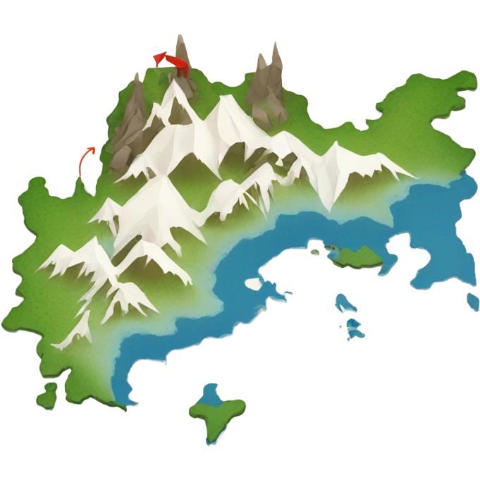 Sakhalin Island and the arrows show the transition to the main island of Russia, specifically Moscow.  emoji