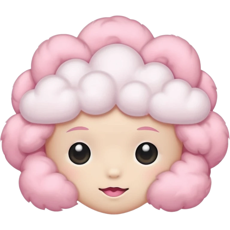 Pink cloud headband small emoji