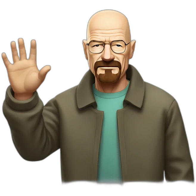 walter white waving emoji