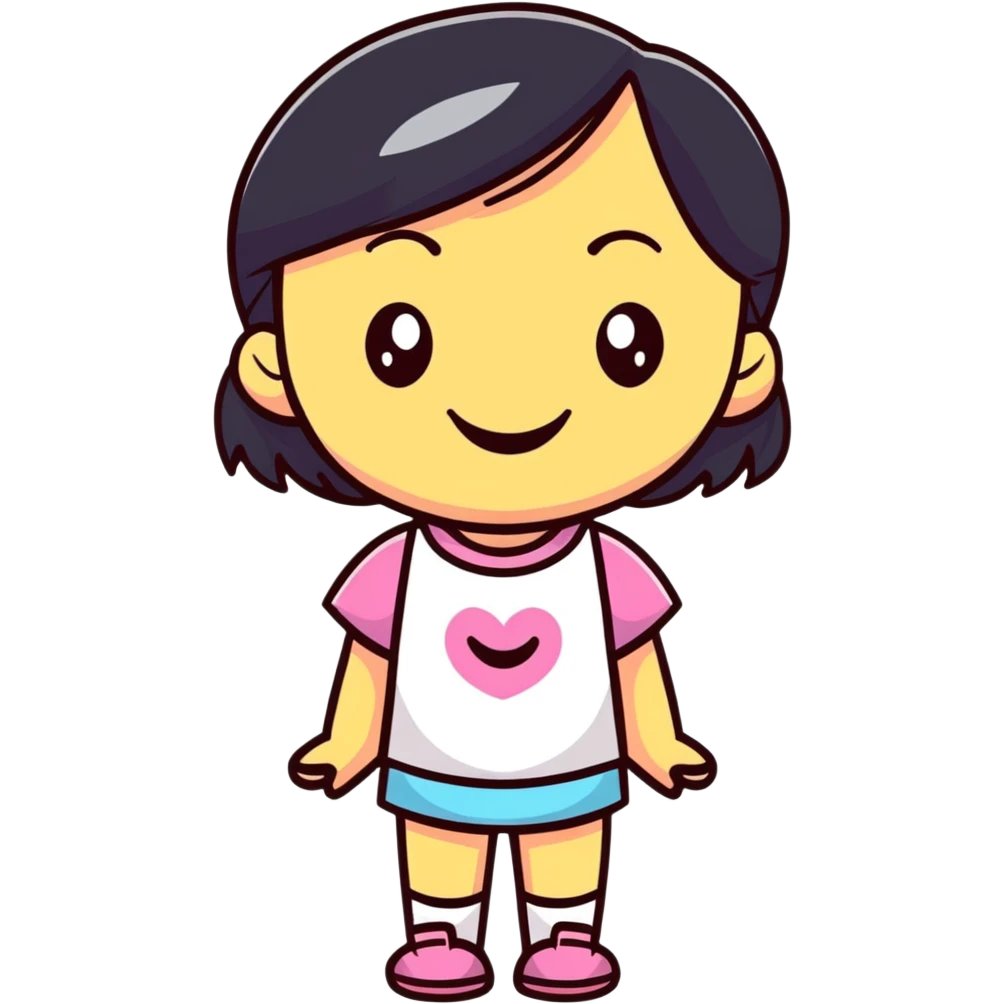 girl with smile emoji