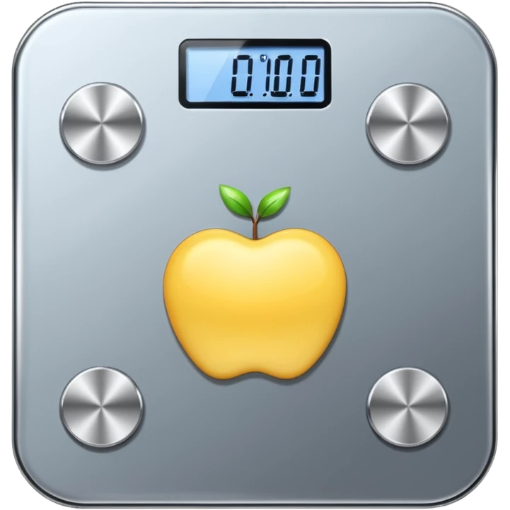 Digital weight scale emoji