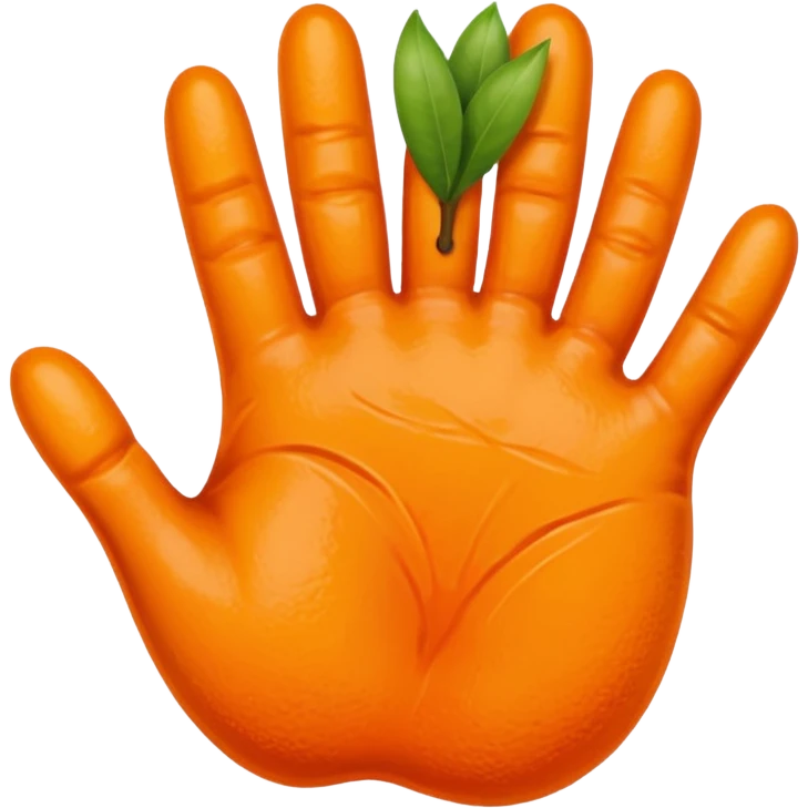 🍑 with a handprint  emoji