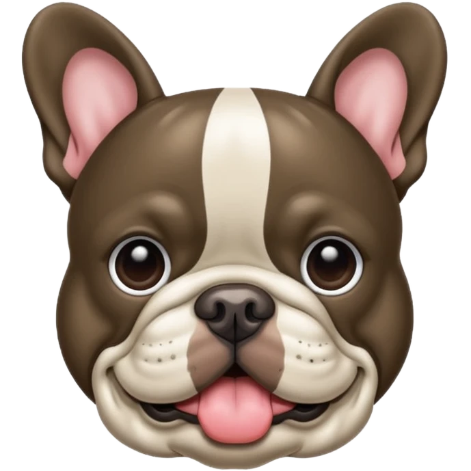 Bouledogue français merle foncé emoji