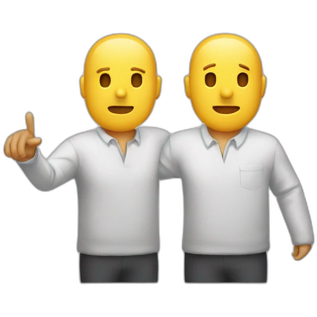 Dandose las manos 2 personas emoji