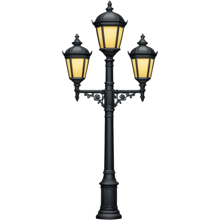 Different classic street lamp post emoji