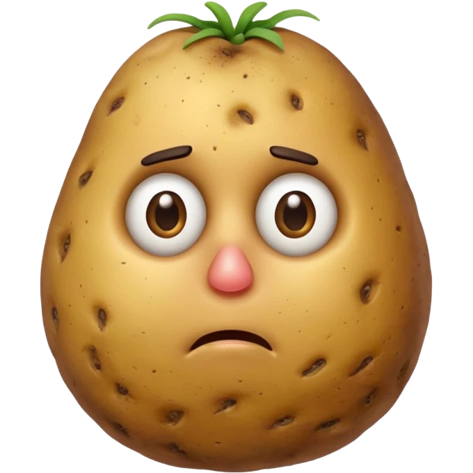 Potato that is confused emoji
