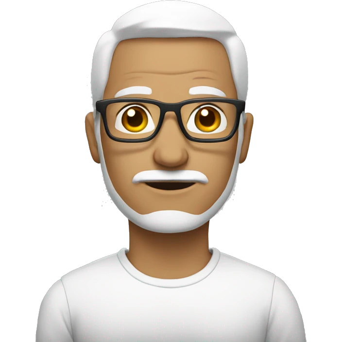 A Man with white glassess  emoji