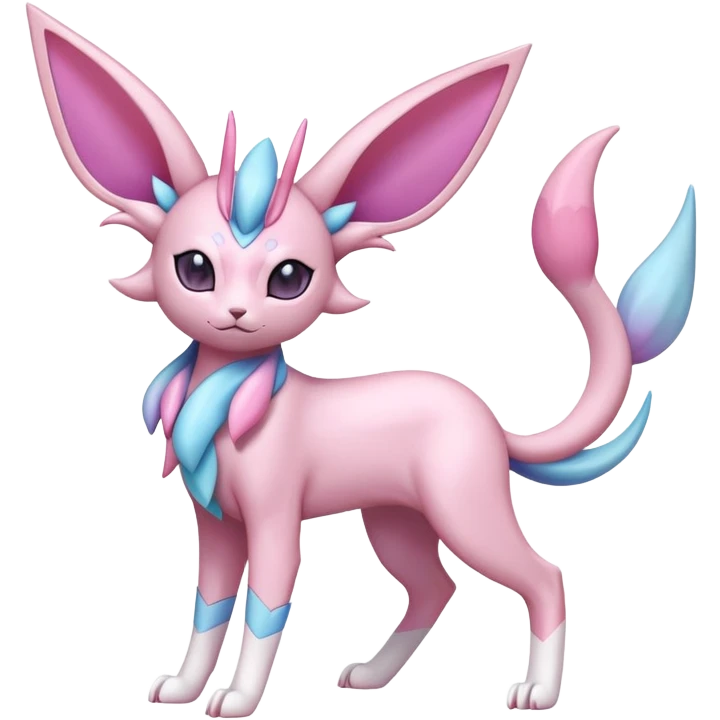 Espeon-Sylveon-Fakémon-hybrid-creature (full body)  emoji