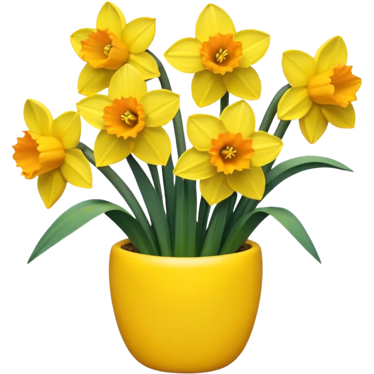 Yellow daffodils emoji