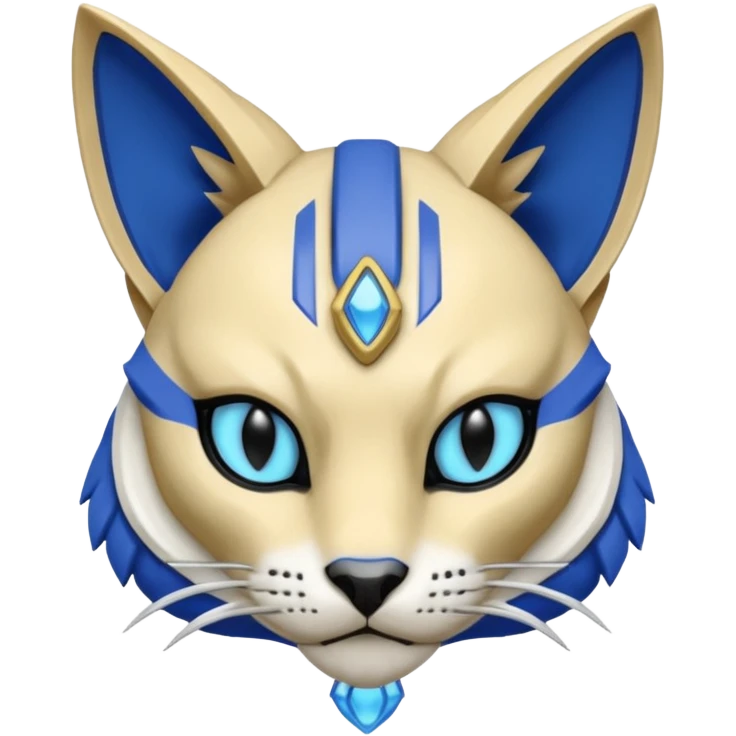 Bastet-Gatomon-Vernid-Protogen-Digimon-Fakémon-Pokémon-creature  emoji