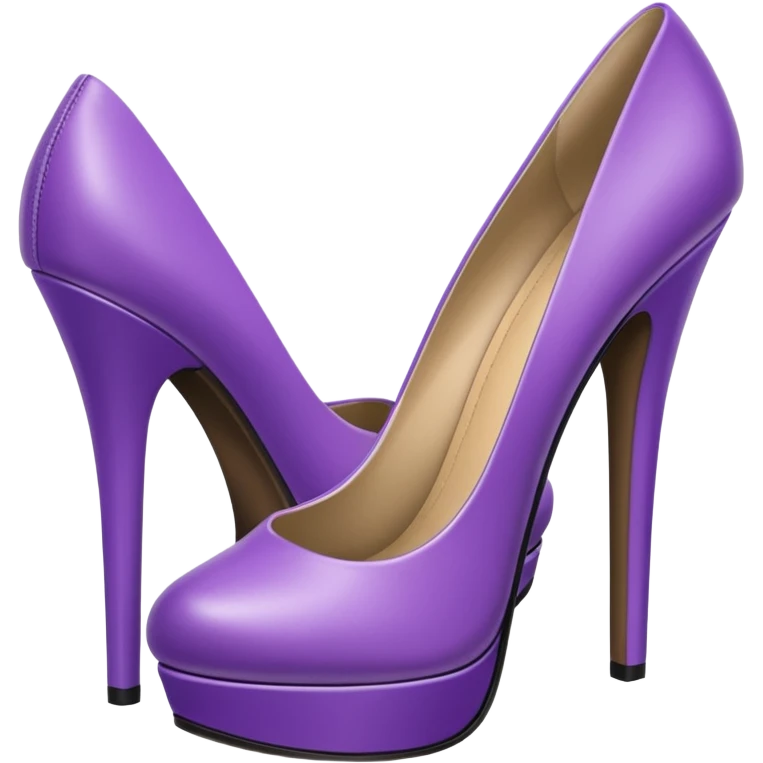 Violet heel emoji