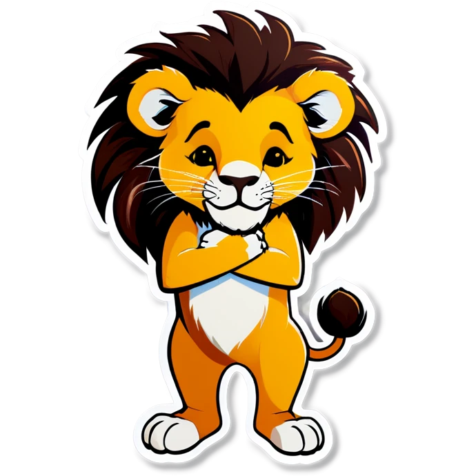 Lion sent kiss emoji