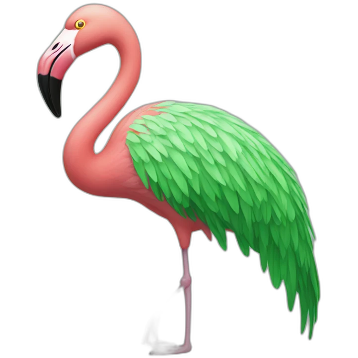 Green Flamingo emoji