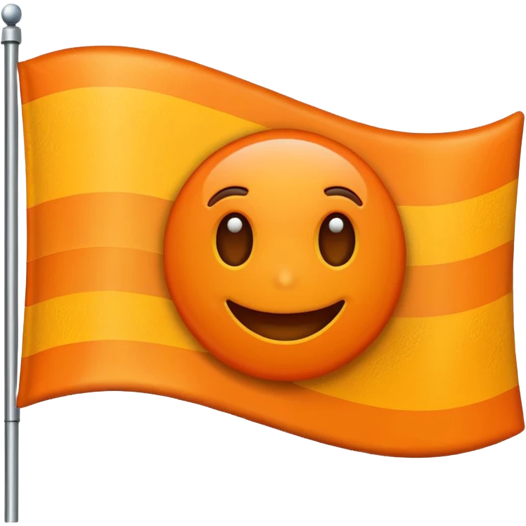 I want a flag emoji 🚩🚩 like this but flag should be orange emoji