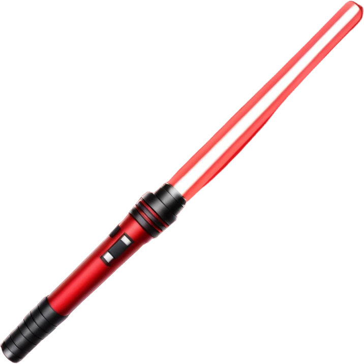 wide red lightsaber emoji