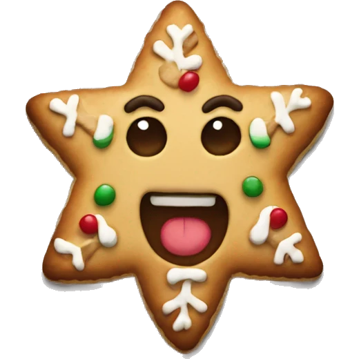 christmas cookie emoji