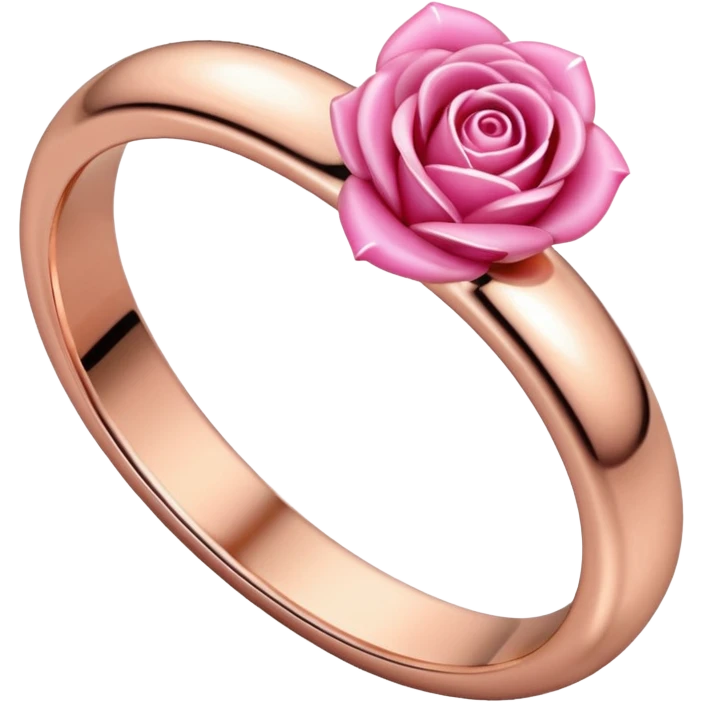create a wedding ring emoji with a pink tone emoji