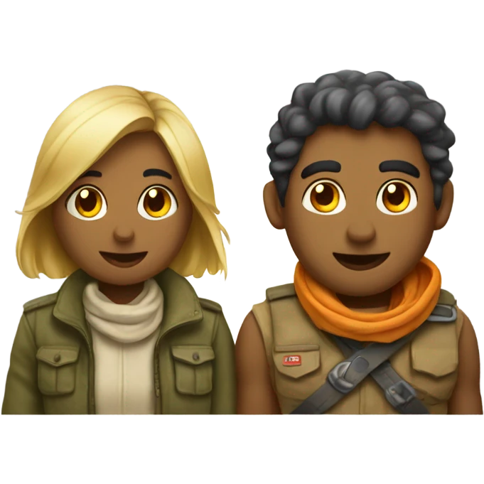 Acampar en pareja  emoji