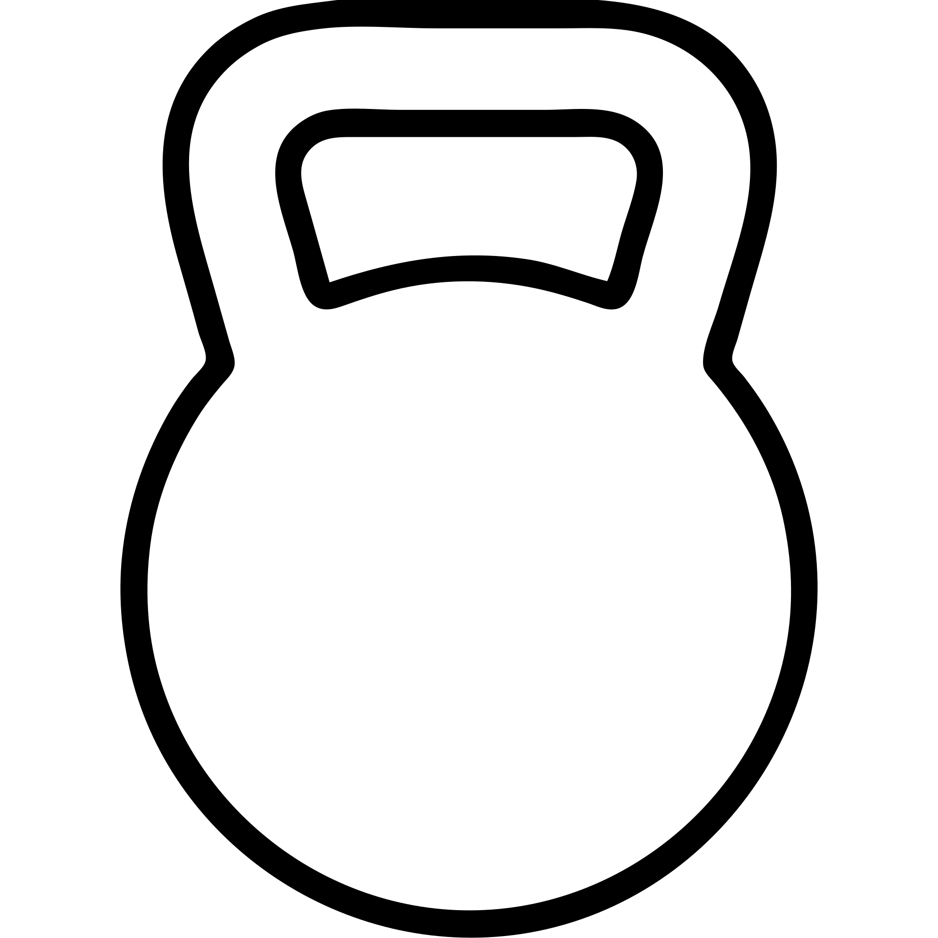 simple and recognizable kettlebell icon, suitable for app or website use emoji