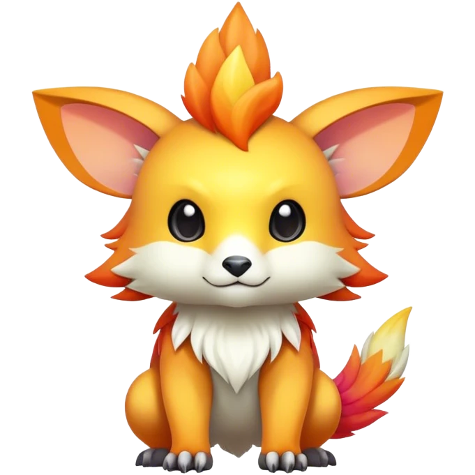 Cute cool colorful nebula fantasy animal hybrid Fakemon full body  emoji