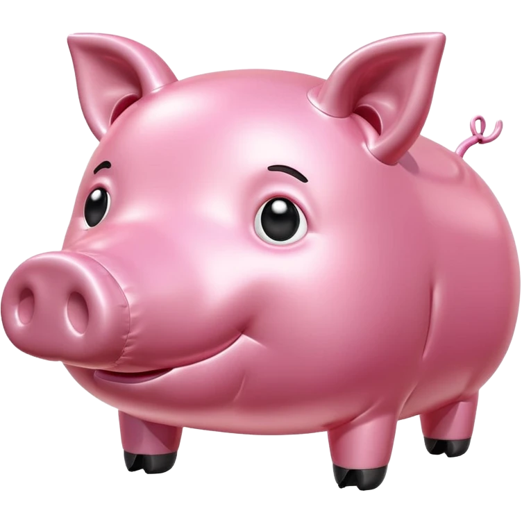 spam meat jeff koons style inflatable pig sculpture  emoji