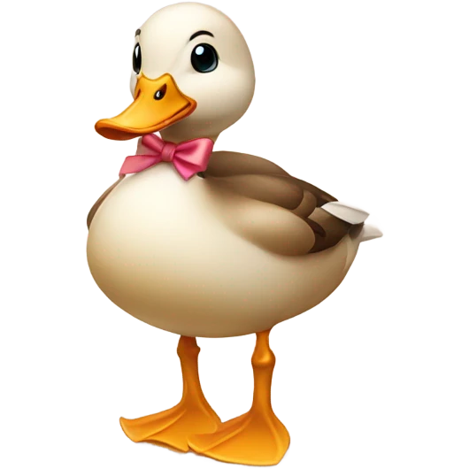 duck with bows emoji