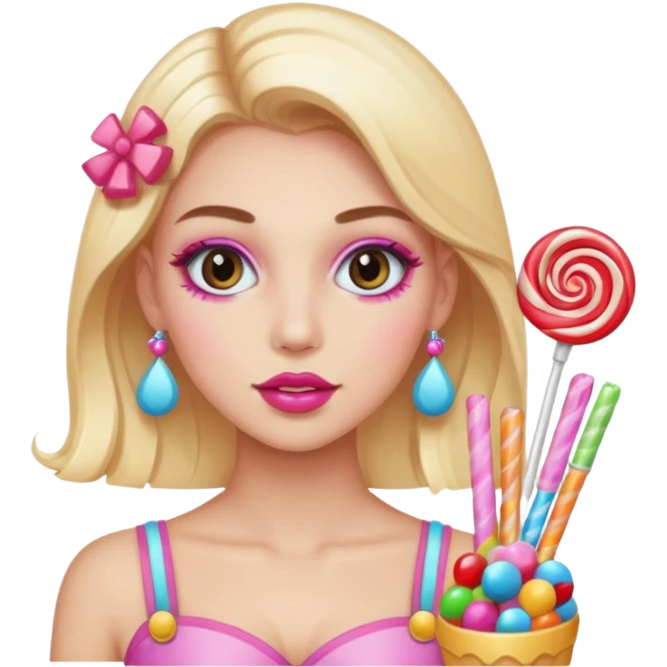 candy themed woman emoji