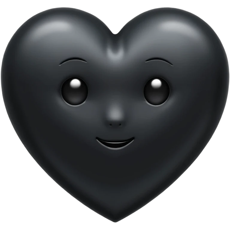 A black heart emoji
