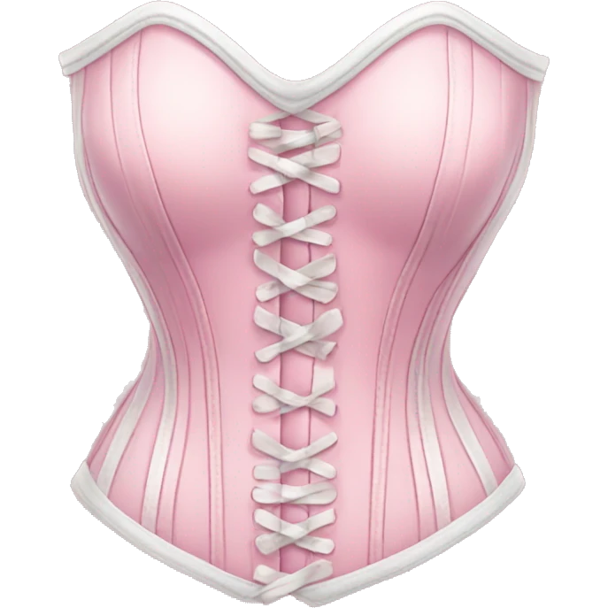 Pastel pink corset  emoji