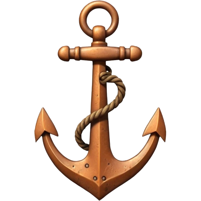 anchor object icon, metal anchor, slightly rusty texture, 3D cartoon, soft shadow, mobile game icon style, centered, clean background, no text, no watermark
 emoji