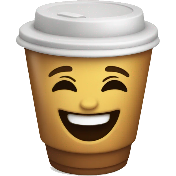 un café sonriendo emoji