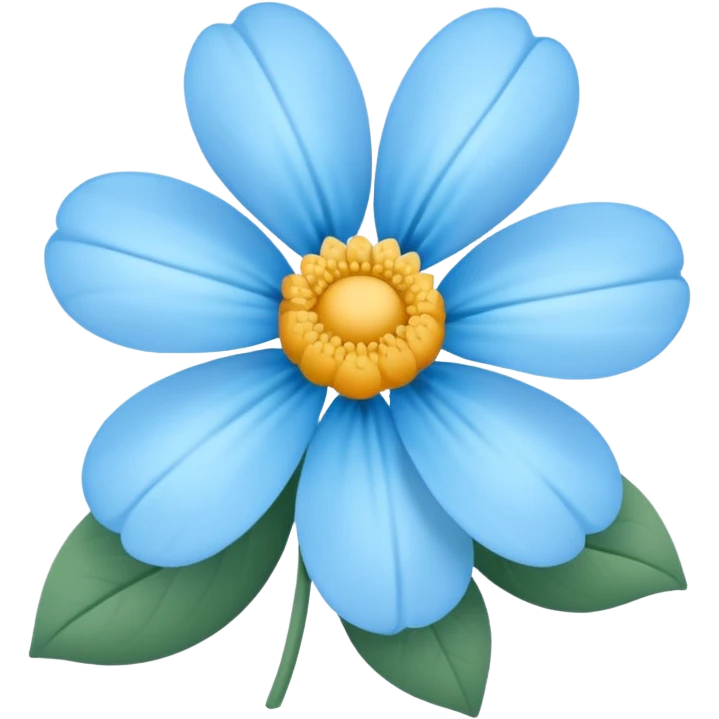 light blue  flower cute  emoji