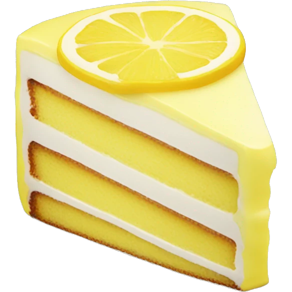 Lemon cake emoji