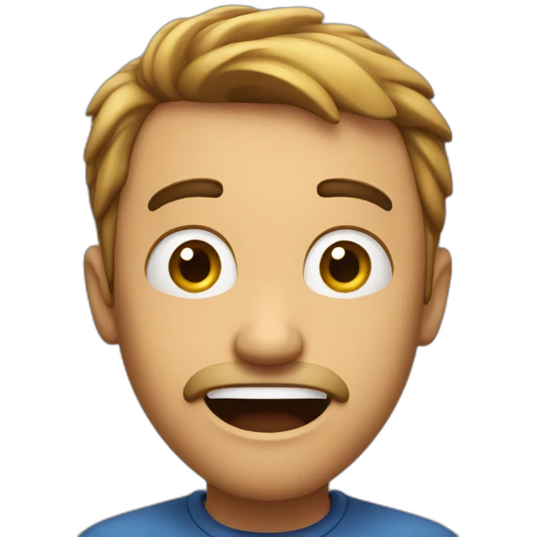 surprised man emoji