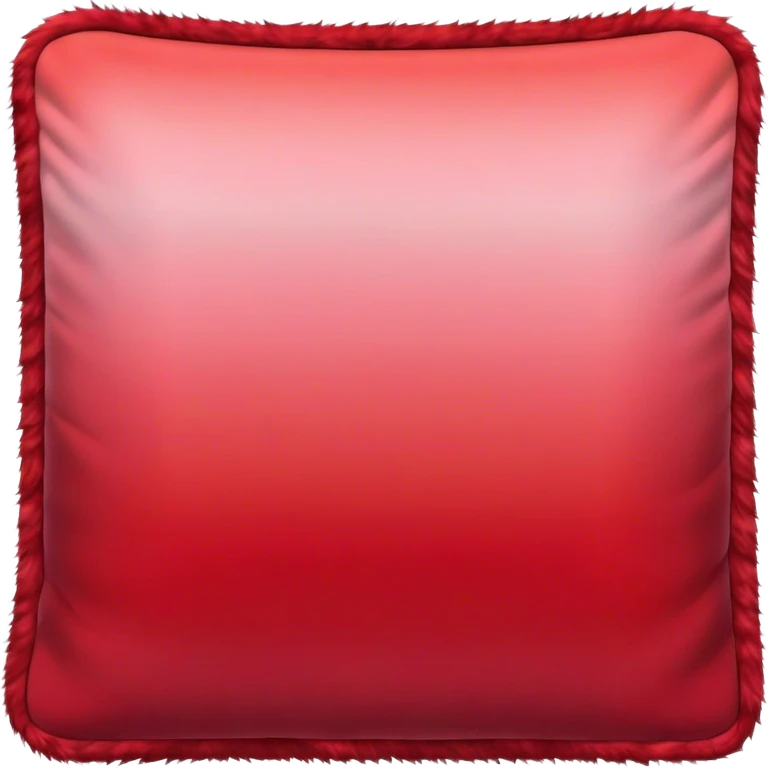 Red fur blanket square ombre emoji