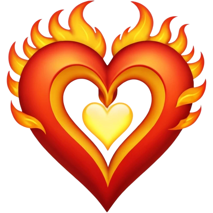 Make flaming hearts in all colours but heart would be separate nature emoji