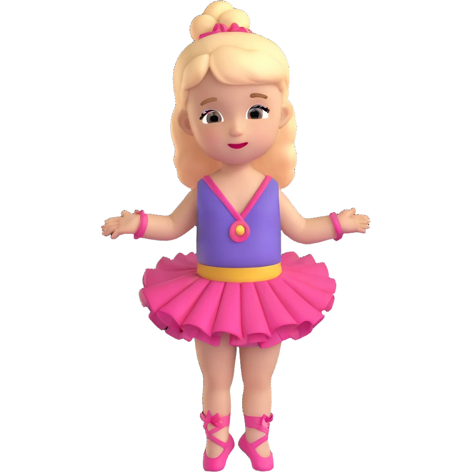 white baby girl dancer emoji