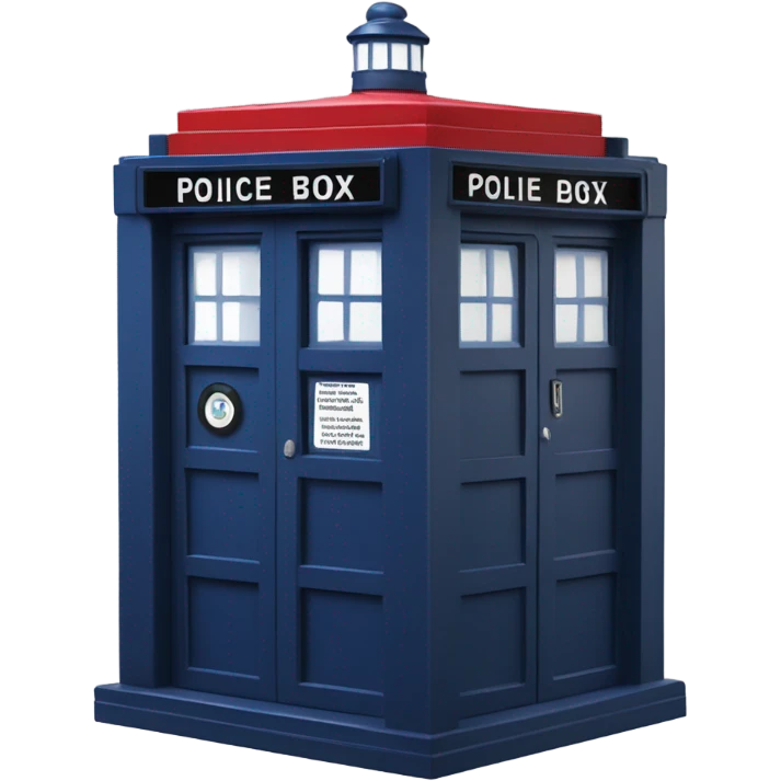 English-red-police-box emoji