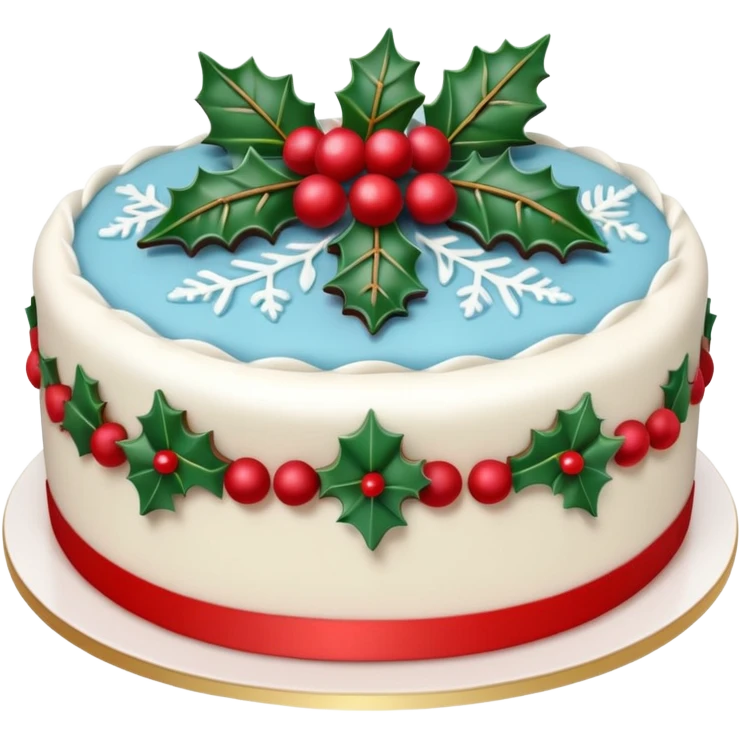 Christmas Cake emoji