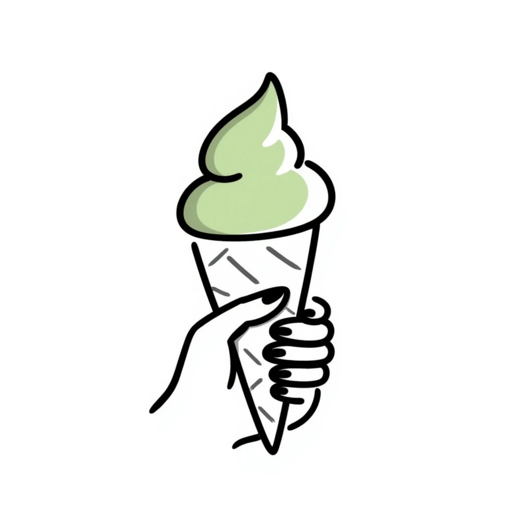 matcha ice cream emoji