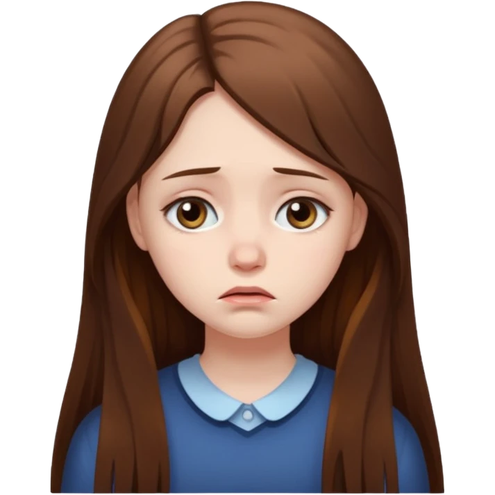 Sad girl emoji