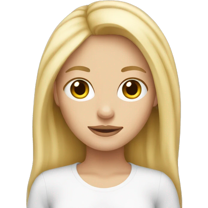 blonde white girl emoji