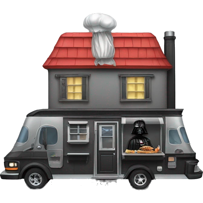 Darth Vader’s dream house and food truck  emoji